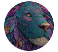 Leone Puzzle 1000Pcs Motivi geometrici And Cosmic Colours Decorazione Per La Casa. Rilassamento E Intelligence Per Adulti E Bambini Da 14 Anni 1000pcs (67.5x67.5cm)