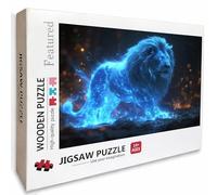 Leone Puzzle 4000 Pezzi Adulti, Puzzle Legno con Scatola 141x87cm, Idea Regalo Uomo e Donna, Giochi Divertenti per Familiar, Giochi di Sfida, Squisita confezione Regalo, Decorazioni Casa, (Blu) 1-1959