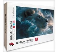 Leone Puzzle 6000 Pezzi Adulti, Cloud Puzzle Legno con Scatola 179x105cm, Idea Regalo Uomo e Donna, Divertimento Per Adulti, per Gioco Familiar, Giochi di Sfida, Squisita confezione Regalo, 1-4880