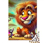 Leone Puzzle Impossible 1000Pcs Decorazione Per La Casa. Rilassamento E Intelligence Per Adulti E Ragazzi Da 14 Anni 1000pcs (75x50cm)