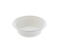 Leone - Q2063 - Ciotola monouso Bio - rotonda - diametro 13,5 cm - 350 ml - cellulosa - bianco - Leone - conf. 50 pezzi - 98876 - Conf. da 1 Pz. - Q2063
