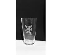 Leone Rampante Incisione Pinta Vetro Regalo Con Ardesia Sottobicchiere Set