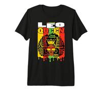 Leone Regina Zodiaco Afro Style Benedetta legante Maglietta Premium