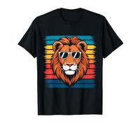 Leone Retro Lions Zoo Animal Maglietta