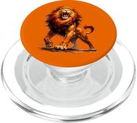 Leone ruggente Forza Potenza Alpha Leader Animale Selvaggio PopSockets PopGrip per MagSafe