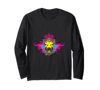 Leone Ruggente Tigre Incoronata Urban Art Maglia a Manica