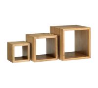 Leone - S0128 - Alzata buffet Cubo - misure assortite - bamboo - naturale - Leone - conf. 3 pezzi - 103064 - Conf. da 1 Pz. - S0128