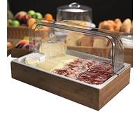 Leone Set espositore buffet in bamboo GN 1/1 53x32cm naturale