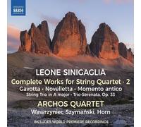 Audio Cd Leone Sinigaglia - Complete Works For String Quartet, Vol. 2
