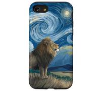Leone sotto cielo stellato van Gogh Celestial Swirls Art Custodia per iPhone SE (2020) / 7/8
