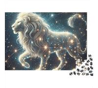 Leone Stellato Puzzle per Adulti Puzzle 1000 Pezzi Costellazione Gioco di Puzzle 1000 Pezzi Relax Famiglia Arredo Regalo 52x38cm/1000pcs
