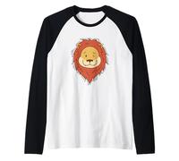 Leone strizza l'occhio Lion Mane Africa Maglia con Maniche Raglan