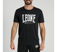 T-shirt Leone 1947 Logo manica corta nero bianco - XL
