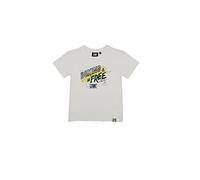 LEONE - T-Shirt Manica Corta con Stampa e Logo Basic - Optic White (00), XL