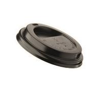 Leone Tappo nero in polistirene per bicchiere di carta, 50 pezzi Bicch. da 240 ml