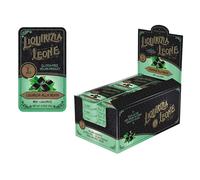Leone Tronchetti di Liquirizia alla Menta Espositore da 24 Lattine da 10 gr