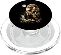 Leone Ululando Alla Luna Meme PopSockets PopGrip per MagSafe