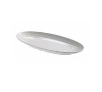 Leone Vassoio ovale melamina, bianco, 49.5x23x5h cm Vassoio ovale melamina, bianco, 49.5x23x5h cm