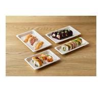 Leone Vassoio sushi in polpa di cellulosa, 50 pezzi Vassoio sushi in polpa di cellulosa, 50 pezzi