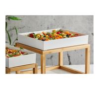 Leone Venezia, Vassoio rettangolare Gastronorm in melamina bianco lucido h 6 cm Venezia, Vassoio rettangolare Gastronorm in melamina bianco lucido h 6 cm