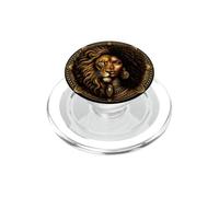 Leone Zodiac Astrologia Afro Regina Nera Melanina PopSockets PopGrip per MagSafe