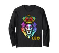 Leone Zodiaco Re Leone di Giuda Gesù Re degli Uomini della Giungla Maglia a Manica
