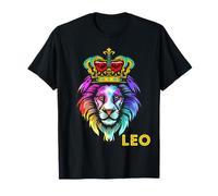 Leone Zodiaco Re Leone di Giuda Gesù Re degli Uomini della Giungla Maglietta