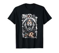 Leone Zodiaco Ruggente Segno di Fuoco Leone Maglietta