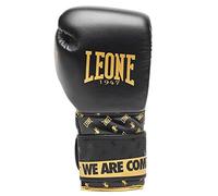 Leone1947 Dna Leather Artificial Boxing Gloves Nero 14 oz