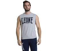 Leone1947 Sport Fight Activewear LSM560 Smanicato, Uomo, Grigio Melange, M