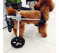 LEONFFS Passeggino Regolabile per Cani da Compagnia 2 Ruote per Cani da Compagnia Sedia a Rotelle Completa per Cani Disabili, Adatto a Cani Disabili a Camminare Sulle Gambe Posteriori, Peso Leggero e
