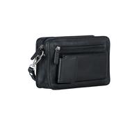 Leonhard Heyden Borsa Berlin da uomo in pelle 22 cm nero