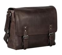 Leonhard Heyden borsa a tracolla laptop bag con scomparto per laptop Dakota Messenger Bag Brown marrone