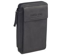 Leonhard Heyden Borsa mobile Aia in pelle 11 cm nero