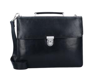 Leonhard Heyden Cambridge Cartella in pelle 38 cm Scomparto per laptop nero