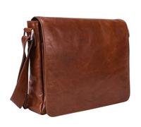 Leonhard Heyden Cambridge Messenger in pelle 32 cm Scomparto per laptop marrone