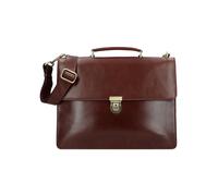 LEONHARD HEYDEN Briefcase 2 Compartments Redbrown