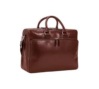 Leonhard Heyden Cambridge Valigetta Vera Pelle 40 cm Vano porta PC marrone