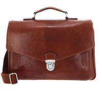 LEONHARD HEYDEN cartella Austin Briefcase 2 Compartment Cognac