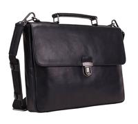 Leonhard Heyden Roma Cartella in pelle 37 cm Scomparto per computer portatile nero