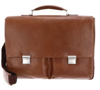 LEONHARD HEYDEN Chicago Briefcase 2 Compartments Brown