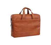 Leonhard Heyden Hamburg Valigetta Vera Pelle 40 cm Vano porta PC marrone