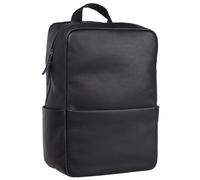 Leonhard Heyden Hamburg Zaino in pelle 40 cm Scomparto per laptop nero