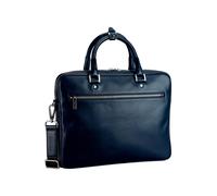 Leonhard Heyden Montreal Valigetta Vera Pelle 38 cm blu