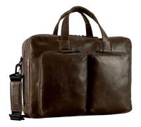 Leonhard Heyden Porto Valigetta Pelle 39 cm graubraun (907811-7)