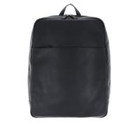 Leonhard Heyden Pelle zaino per laptop con scomparto per laptop Berlin Business Rucksack 7314 Schwarz nero