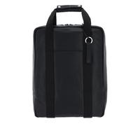 Leonhard Heyden Pelle zaino per laptop con scomparto per laptop Long Island Tote Bag/Backpack Black nero