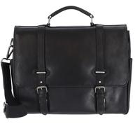 Leonhard Heyden Roma Briefcase Pelle 39 cm Scomparto per laptop nero