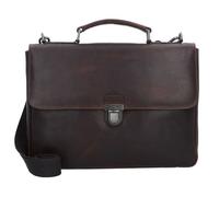Leonhard Heyden Roma Cartella in pelle 37 cm Scomparto per computer portatile marrone