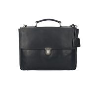 Leonhard Heyden Roma Ventiquattrore pelle 37 cm scomparto Laptop nero